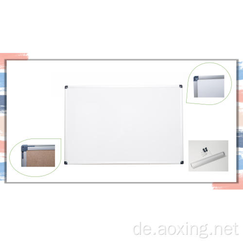 Melamin Whiteboard aus Wandhänge Aluminium gerahmt trocken